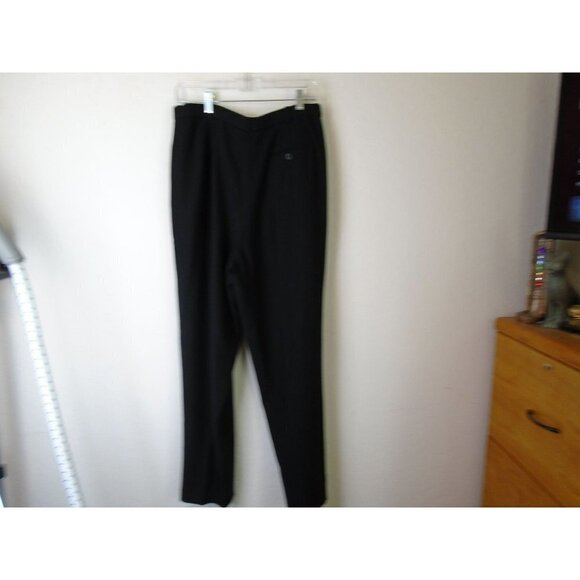 Liz Claiborne Classics Black Trouser Women Size 16 Lined Beautiful Career Wear - Picture 7 of 9